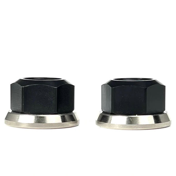 RUNWELL ELITE HUB NUT Black/Silver（ランウェル エリートハブナット ブラック/シルバー）
