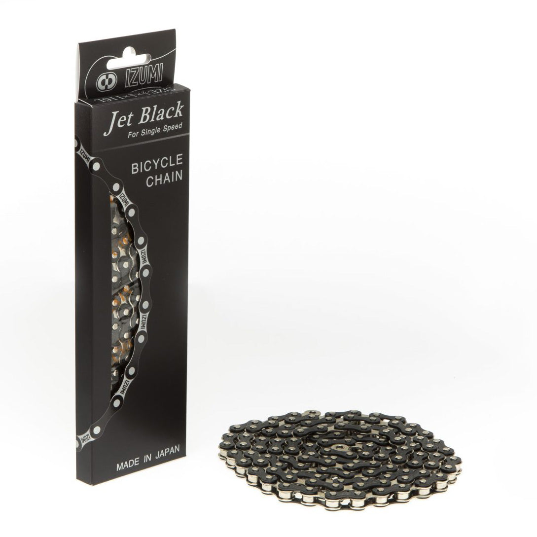 【即日発送】メダルチェンジャー 黒 スリム　1000円→100円玉10枚 IZUMI Jet Black Chain Silver (イズミ ジェットブラックチェーン