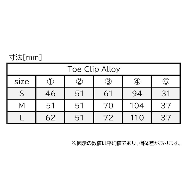 MKS TOE CLIP ALLOY (三ヶ島製作所 トゥクリップ アロイ)