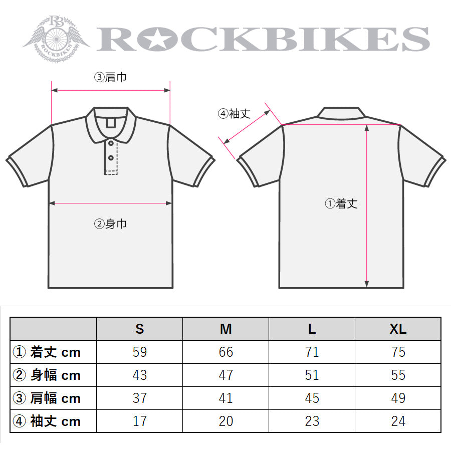 ROCKBIKES ロックバイクス オフィシャルポロシャツ