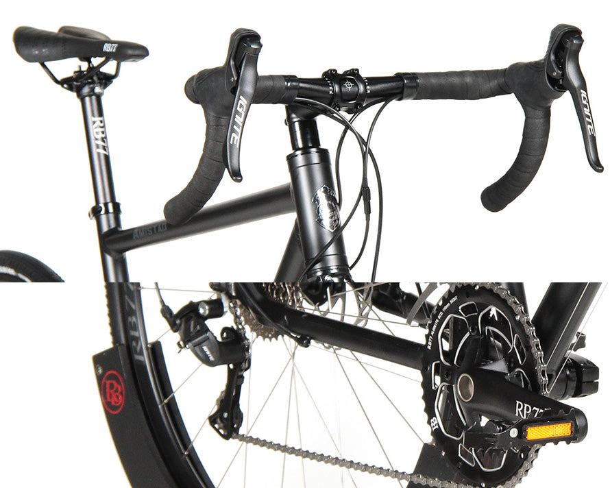 RB77 Amistad (アミスタット) Matte Black（マットブラック） – ROCKBIKES