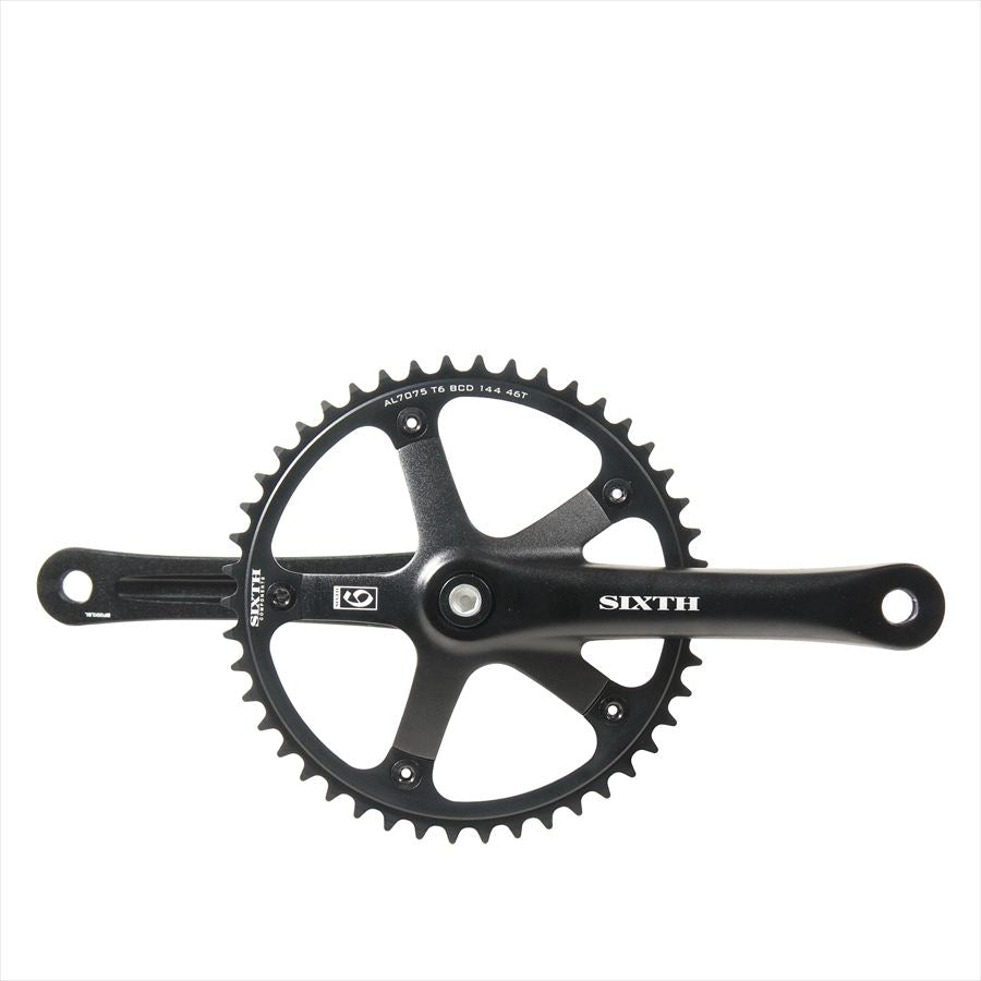 SIXTH Components 3pc. Track Crank set 1/2x1/8 165mm – ROCKBIKES