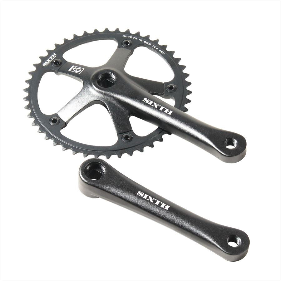 SIXTH Components 3pc. Track Crank set 1/2x1/8 165mm – ROCKBIKES