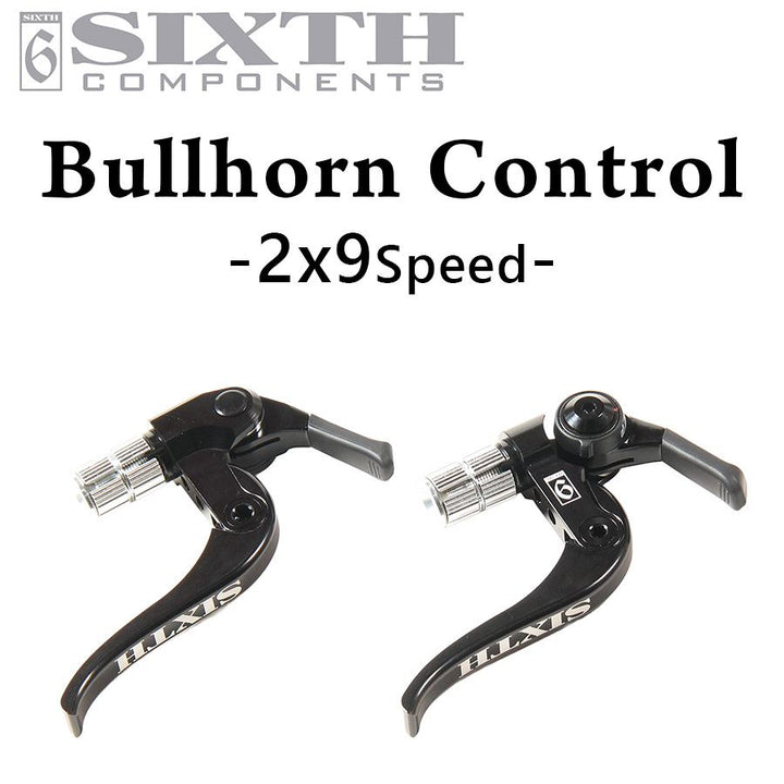 SIXTH Components BULLHORN CONTROL (ブルホーンコントロール フロントダブル、ロード/MTB用リア9速対応）