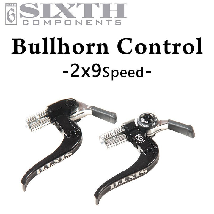 SIXTH Components BULLHORN CONTROL (ブルホーンコントロール フロントダブル、ロード/MTB用リア9速対応）