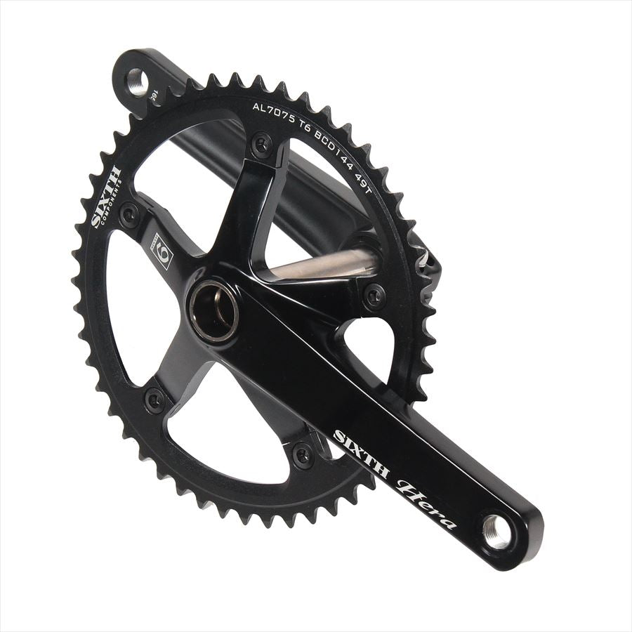 SIXTH Components Hera Track Crank set Black 49T – ROCKBIKES
