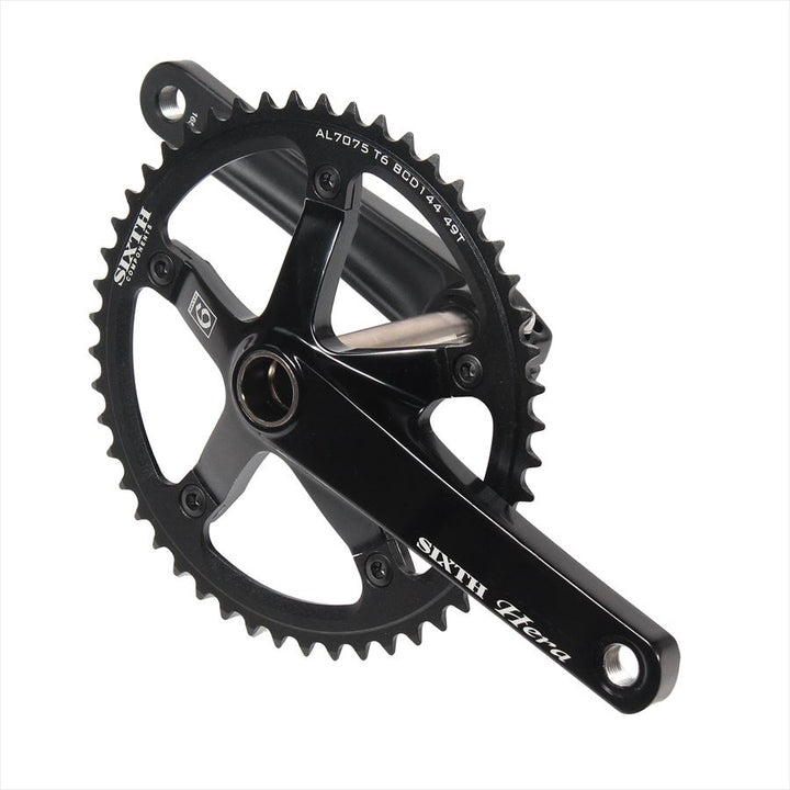 SIXTH Components Hera Track Crank set Black 49T