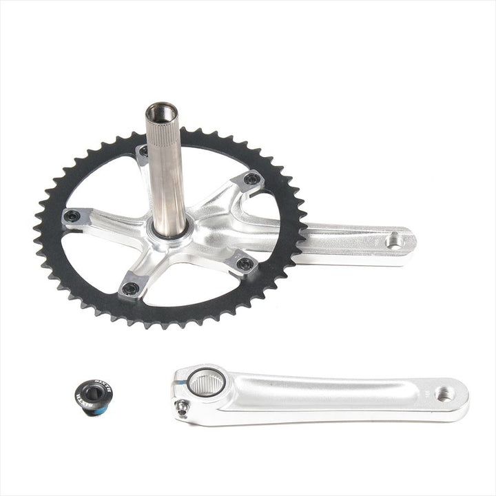 SIXTH Components Hera Track Crank set Silver 49T