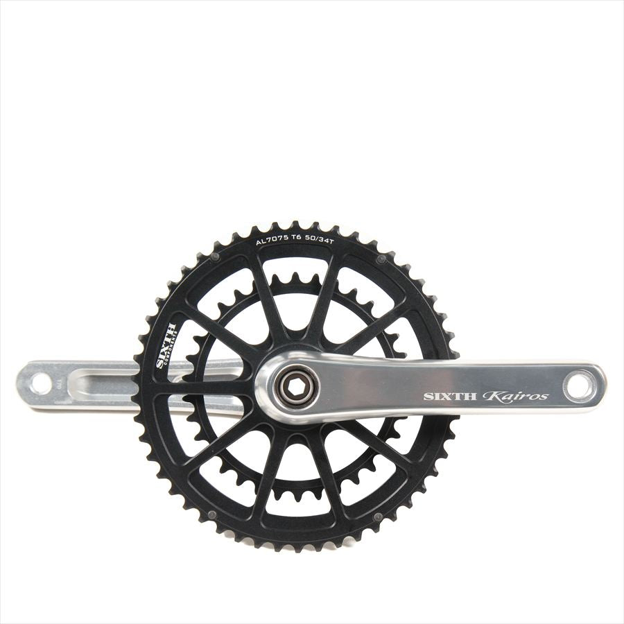 SIXTH Components Kairos 2pc.Double crank set full CNC 50/34T