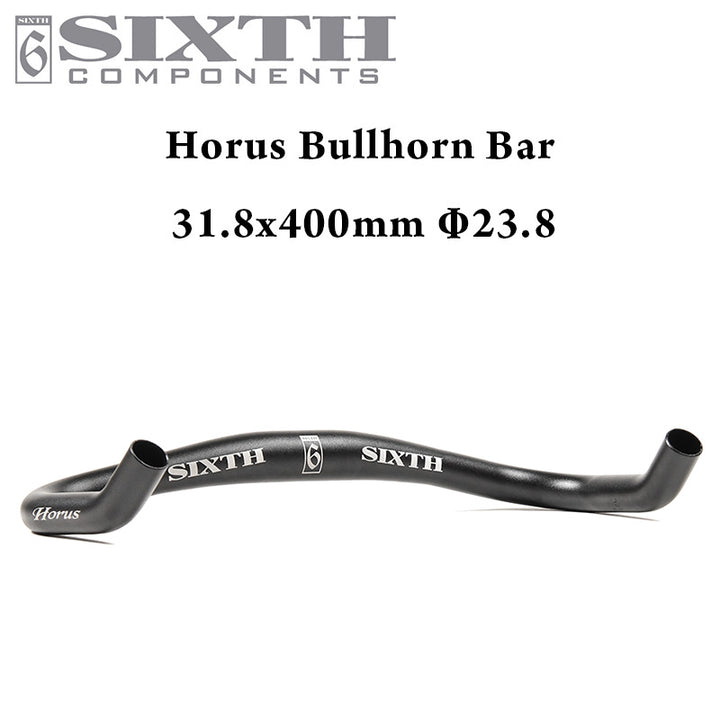 SIXTH Components Horus Bullhorn Bar 31.8 x 400mm Φ23.8 Black