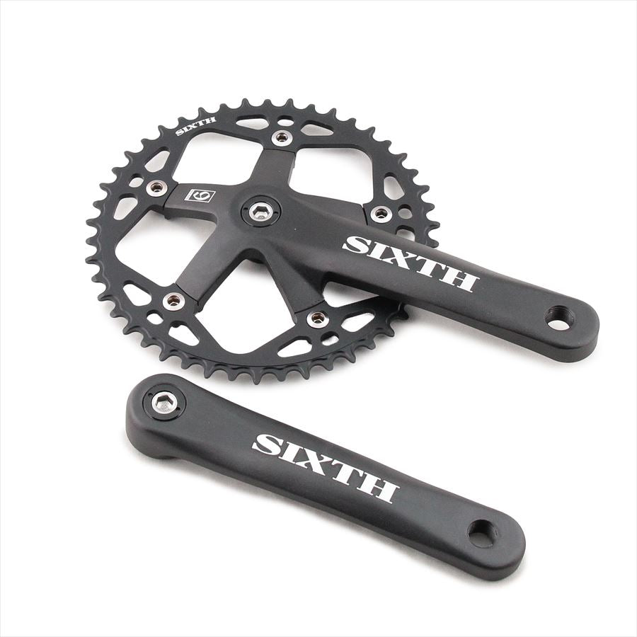 SIXTH Components 3pc N/W Single Crank set 46T 170mm