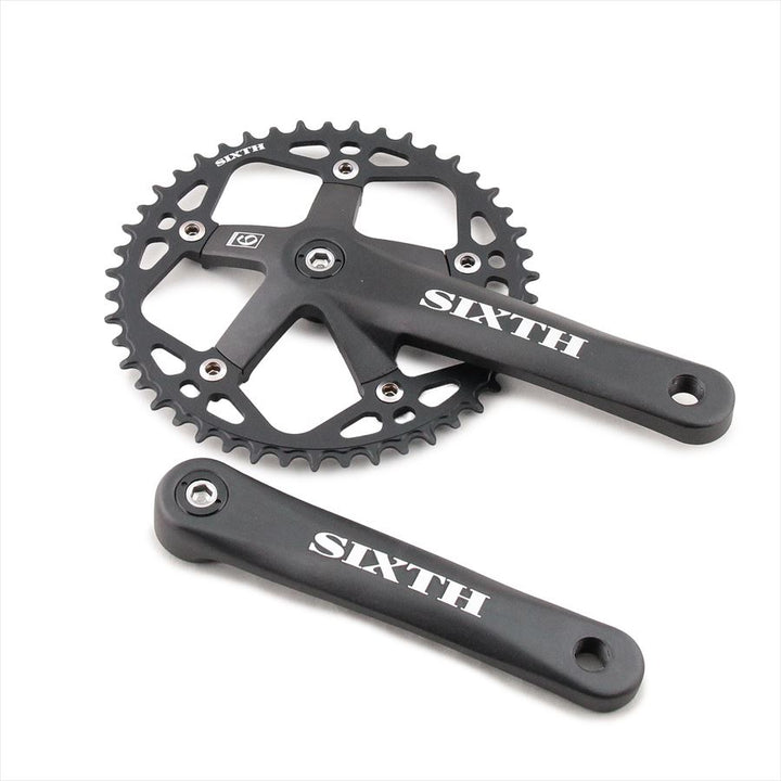 SIXTH Components 3pc N/W Single Crank set 46T 170mm