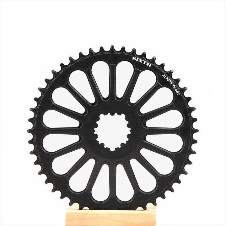 SIXTH Components 「Radial」 Original Narrow Wide Chain Ring Black